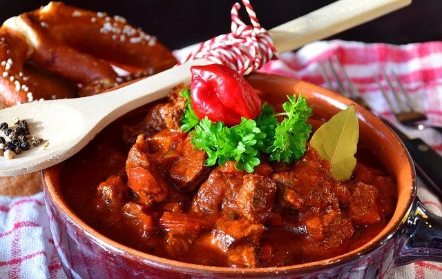 Alimentos del mercado navideño