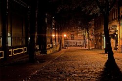 Walking around Bratislava at night