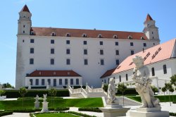 Jardín del castillo de Bratislava